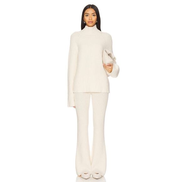 NEW Camila Coelho Nika Knit Sweater + Pants SET in Cream, Women's Small $356 - Picture 1 of 15